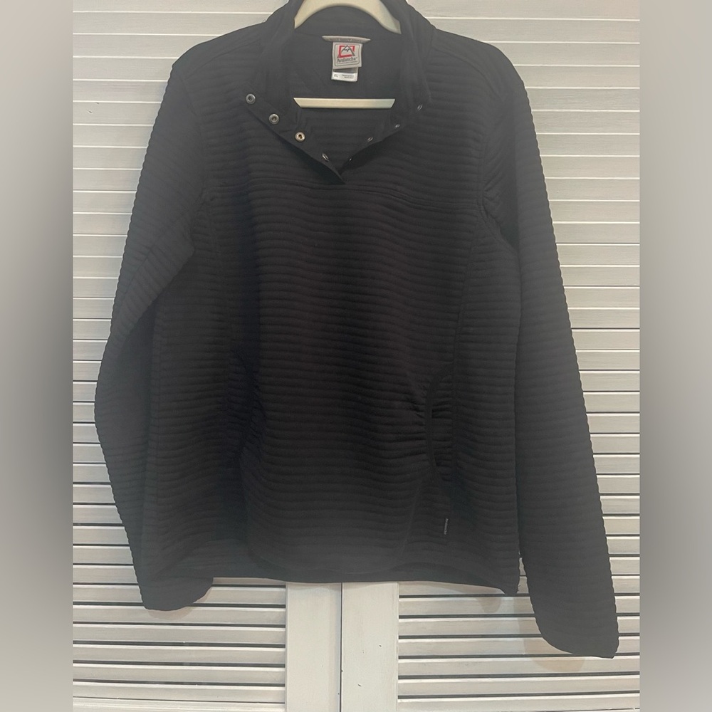 Avalanche Black Snap Neck Pullover